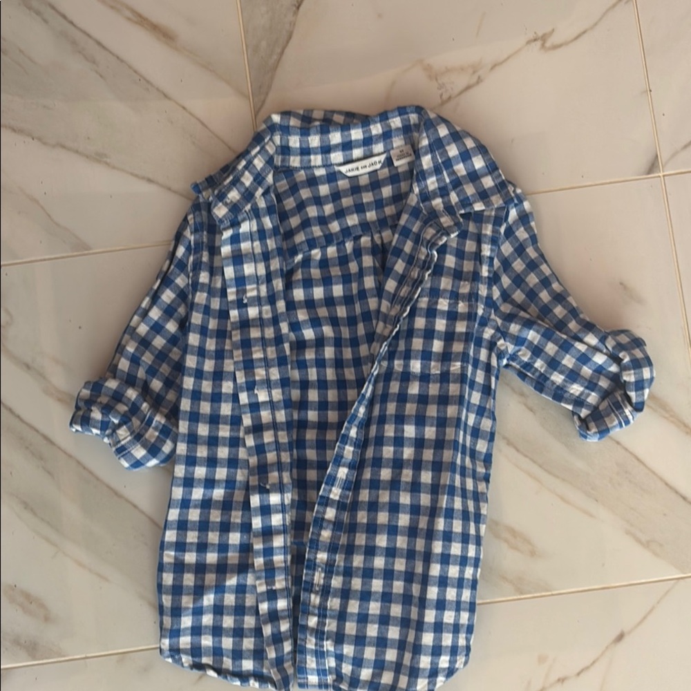 Boy’s Janie and Jack plaid button up size 2T